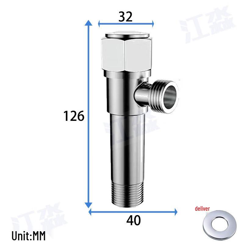 MDNG 304 Stainless Steel Extended Angle Valve