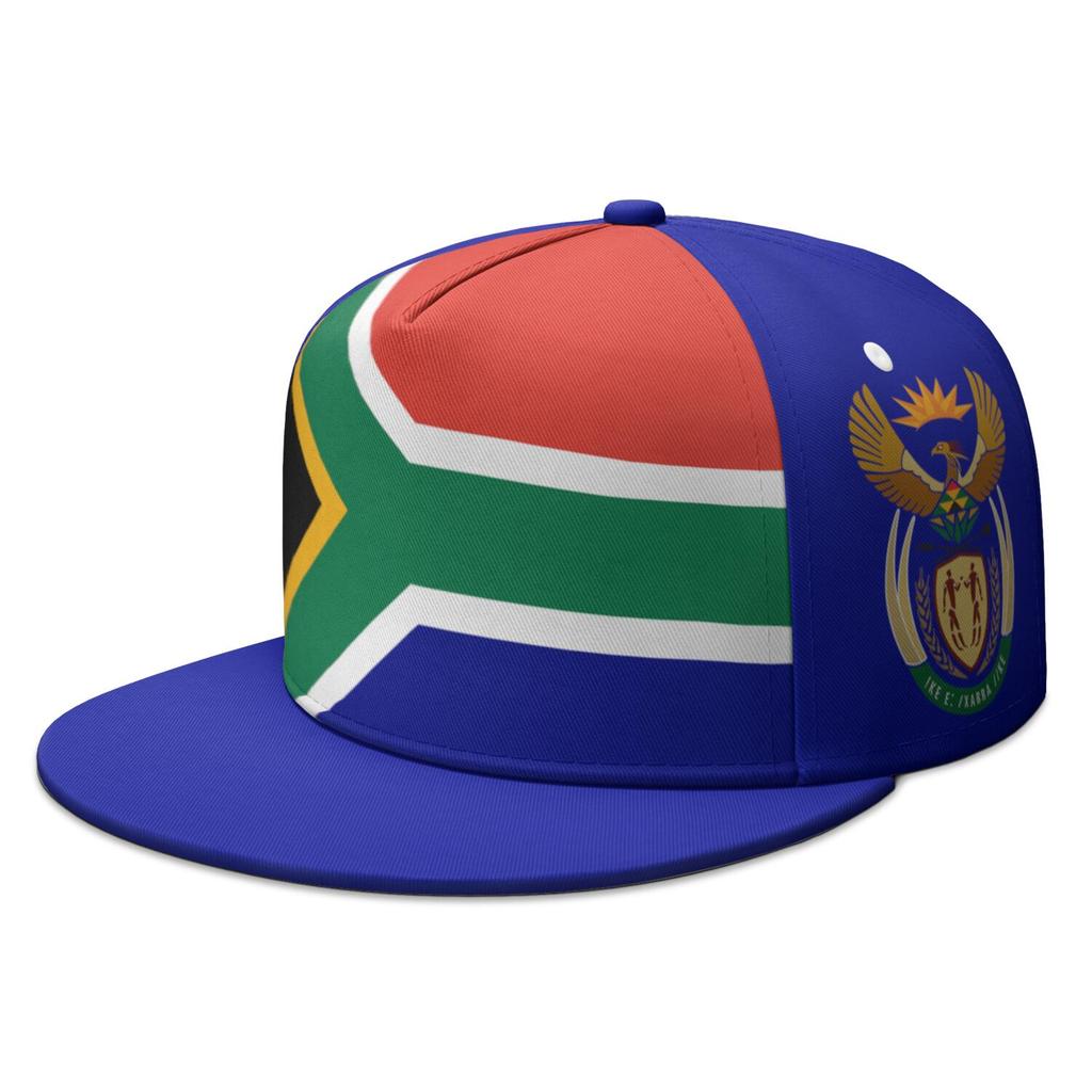 Sudafrica Nome Numero Personalizzato Logo Cappellino a Visiera Piatta Bandiera Nazionale Za Afrikaans Olandese Paese Stampa Universitaria Foto Cappello Hip-hop