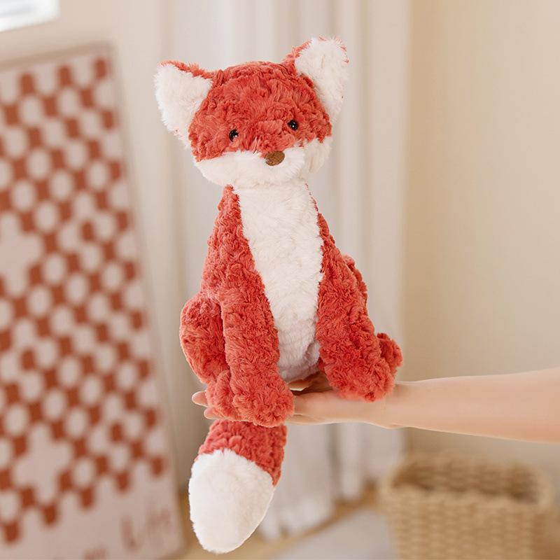 

Cute Little Fox Doll Plush Toy Small Grab Machine Rag Doll Children s Bed Sleeping Pillow 28cm