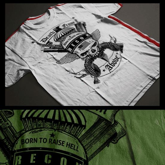 Военная Тактическая Операция Скрытная Атака Специалист Пехотный Боевой Ветеран Унисекс Футболка XXL