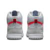 New Nike Dunk High Light Smoke Grey Gym Red DJ6152-001