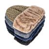 Unisex High Hat Quality Winter Add Fur Lined Cap Stylish Wool Beanie Hat For Men Women Warm Thick Outdoor Knitted Hat