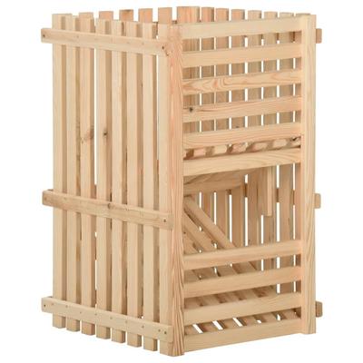 Vidaxl Potato Box, 50X50X80 Cm, Solid Pine Wood