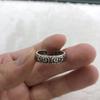 Adjustable Mens Ring With Dragon Motif Geometric Design Vintage Style Unisex Statement Finger
