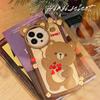 Cartoon Cute Love Balloon Bear Phone Case Compatible for iPhone 14 13 12 Pro Max 11 Silicone Protective Cover
