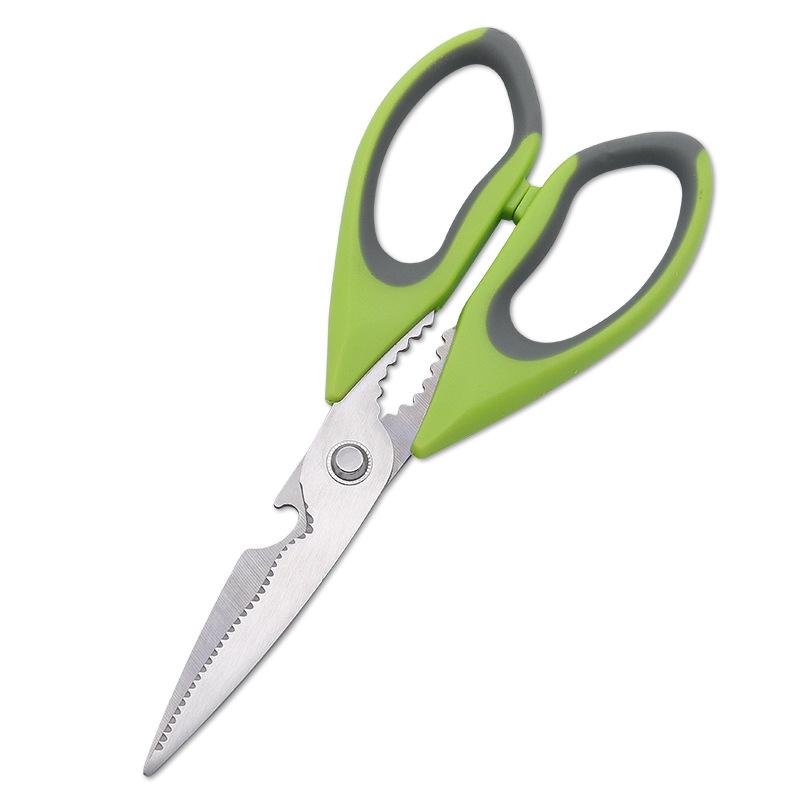 Stal Nierdzewna Ostre Ostrze Klipsy do Koreańskiego Grilla Domowe Wielofunkcyjne Nożyce Kuchenne z Dziadkiem do Orzechów Otwieraczem do Piwa