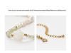 Elegant Camellia Pendant Choker: Freshwater Pearl & Zircon Beaded Necklace for High-End Fashion