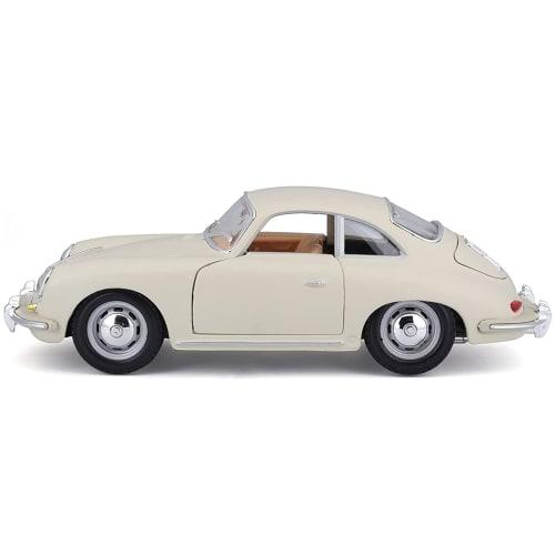 Bburago 1/24 Scale Porsche 356B Coupe 1961 White / Diecast Model Car, Finished Model, 18-22079 CM