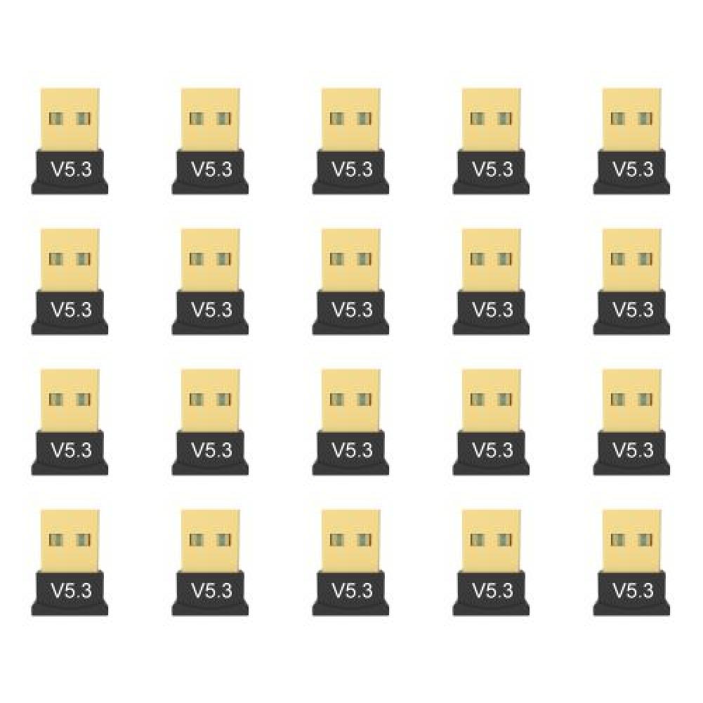 10/20Pcs Wireless USB Bluetooth 5.3/5.1 Adapter Support Windows 11/10/8.1 BT Audio Transmitter Plug Play Music Receiver Adapter