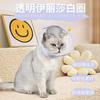 Cat Cone, Drawstrings Cat Cone Collar with Low Noise Fasteners, Transparent Cat Recovery Collar, Licking and Scratching Free Cone Cat Surgery Collar