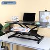 Pneumatic Standing Desk Laptop Table Foldable Adjustable Height Office Desktop Riser for Computer Notebook Workstation