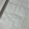 Zippered 4-Compartment PVC Notions Bag - White