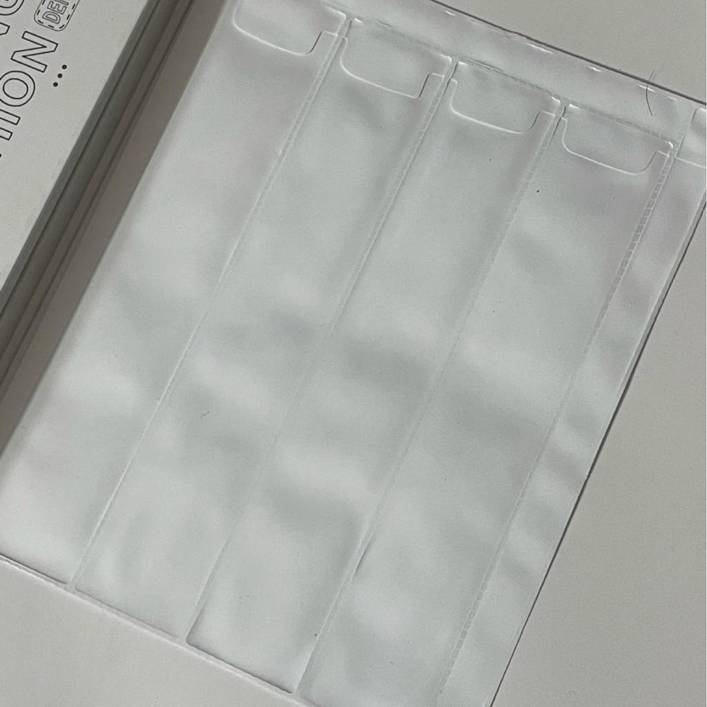 Zippered 4-Compartment PVC Notions Bag - White