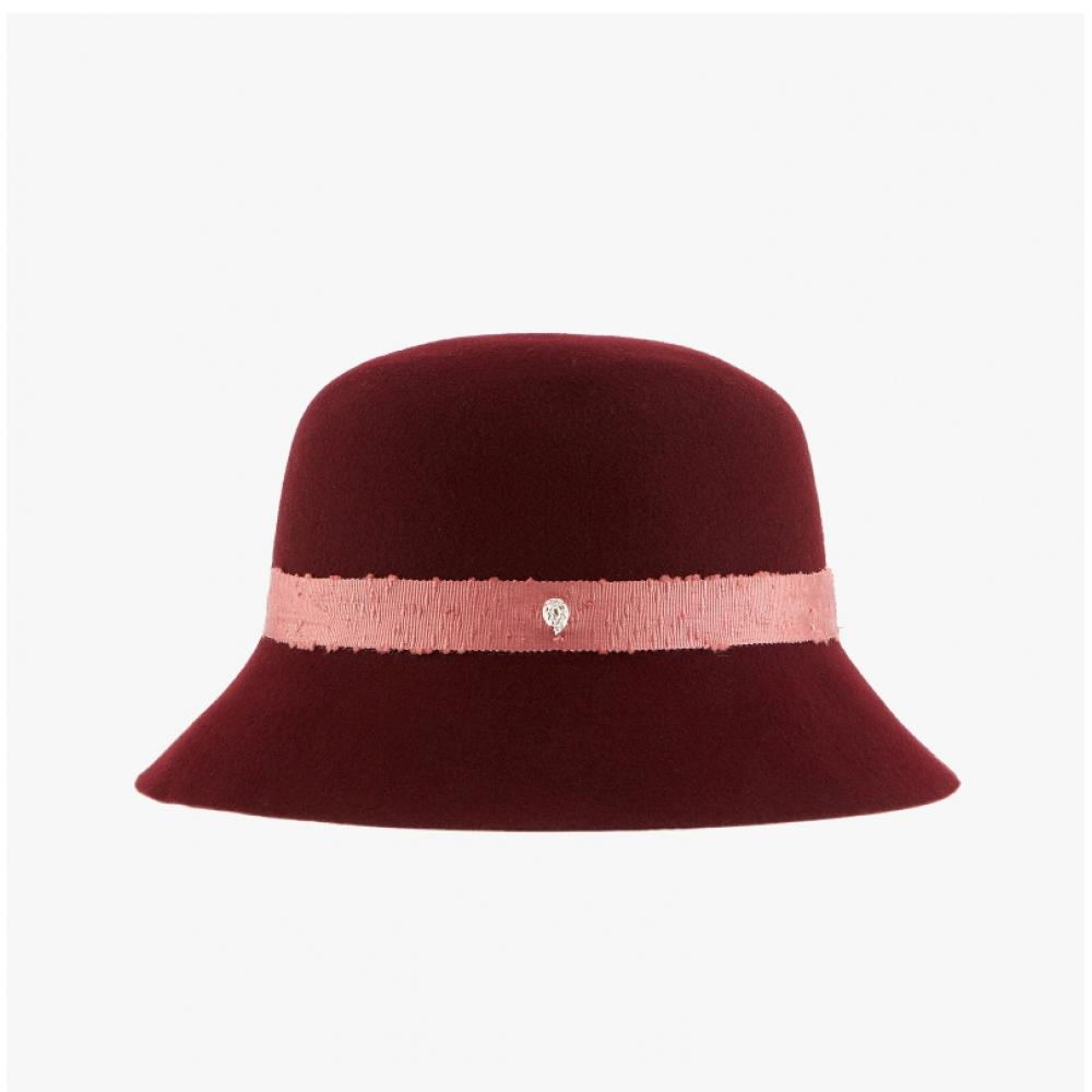 Helen Kaminski Hat51416 Wb Emani Wild Blackberry Blossom Boucle Wool Felt Cloche Bucket Hat
