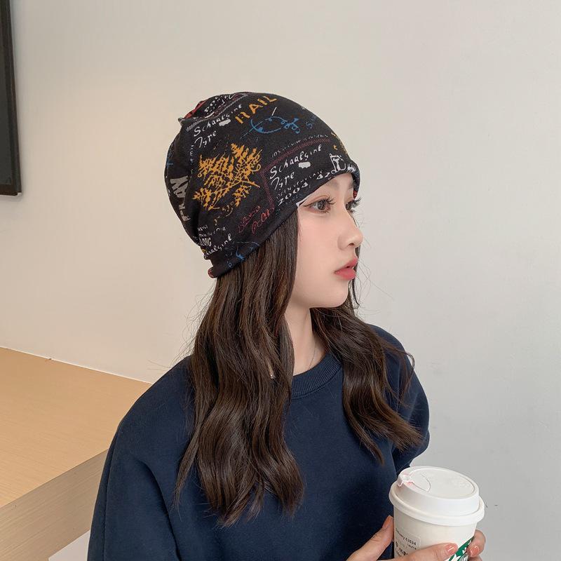 Women's Multifunctional Neck and Hat Scarf: Warm Twist Cap & Mask for Autumn/Winter