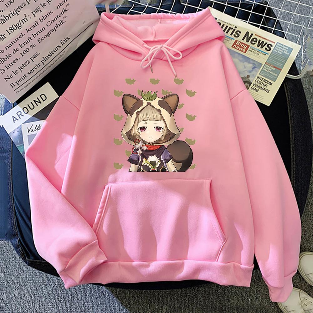 Kawaii Genshin Impact Hanoră Sayu Hanorac grafic Hanorac Wo Unisex Toamnă Iarnă Streetwear Pulover Unisex cu glugă cu mânecă lungă