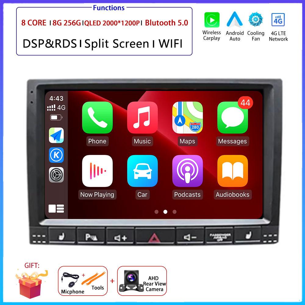 9"4G Android OS For Volkswagen VW Touareg 2002 - 2012 Car Radio Stereo Multimedia Video GPS Navigation Player QLED Screen BT 5.0