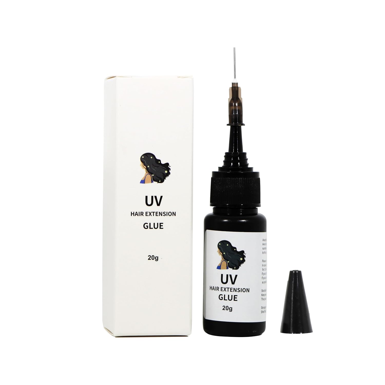 Hair Extensions Glue,UV Hair Extensions Glue Fast Curing Glue for Human Hair Extension