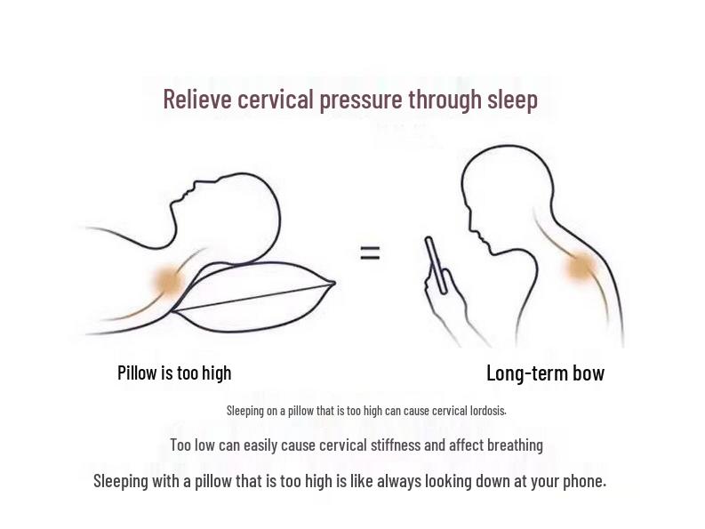 Soybean Neck Support Pillow: Durable Sleep Aid for Adults & Students, Ideal for Dorms, Home, and Baby