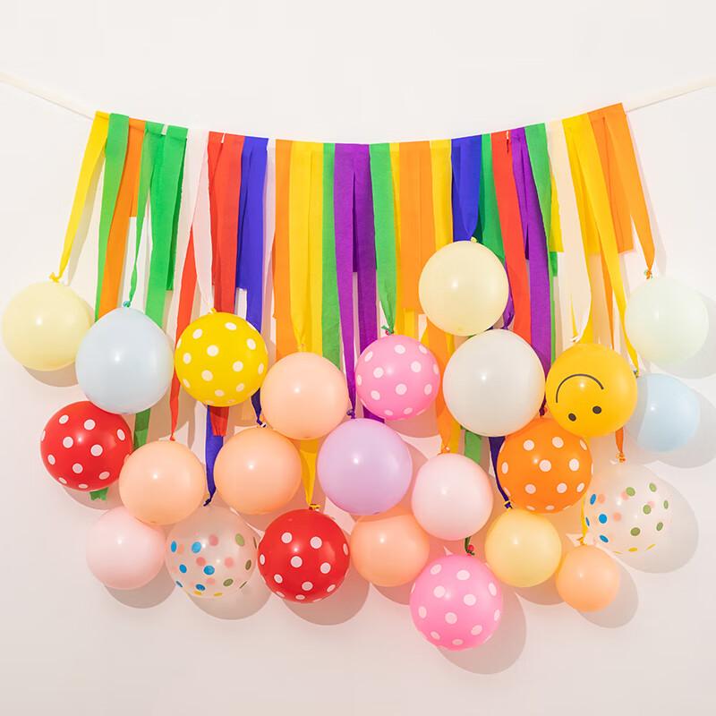 Gongxun Birthday Scene Setup Props Atmosphere First Birthday Happy Balloon Party Background Wall Decoration