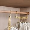 Space Saving Lightweight Garment Rack 6/8 Hooks For Scarves Ties Towels Foldable Storage Solution Closet Essential