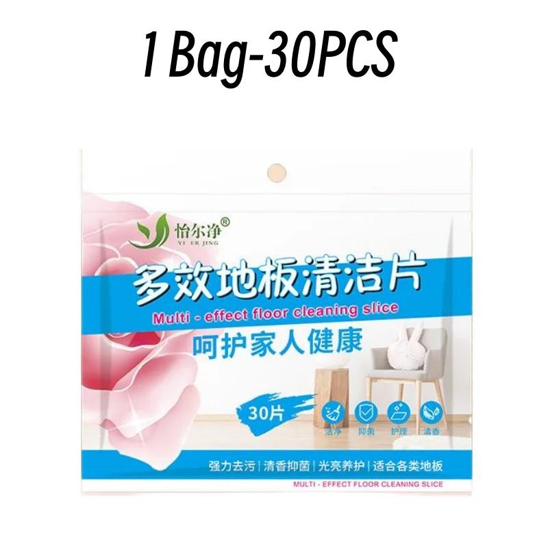 30PCS/Bag Floor Cleaner Cleaning Sheet Mopping The Floor Wiping Wooden Floor Tiles Toilet Cleaning Household Hygiene Supplies