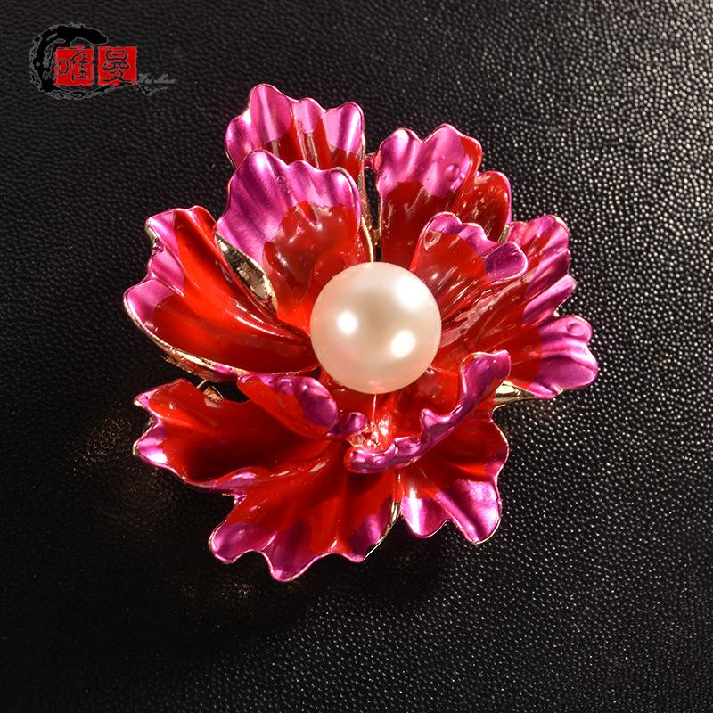 Mori Style Floral Brooch for Women's Cheongsam Suit - Creative Niche Design Corsage