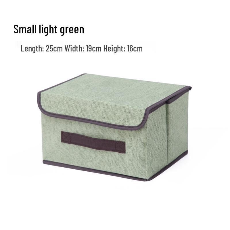 Two-Piece Foldable Non-Woven Fabric Storage and Organizer Box Set