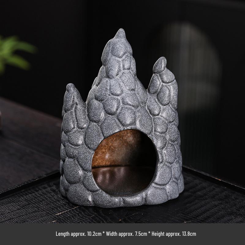 Creative Ceramic Incense Burner: Palo Santo Holder & Sage Burning Stove for Desktop Atmosphere and Decorative Display