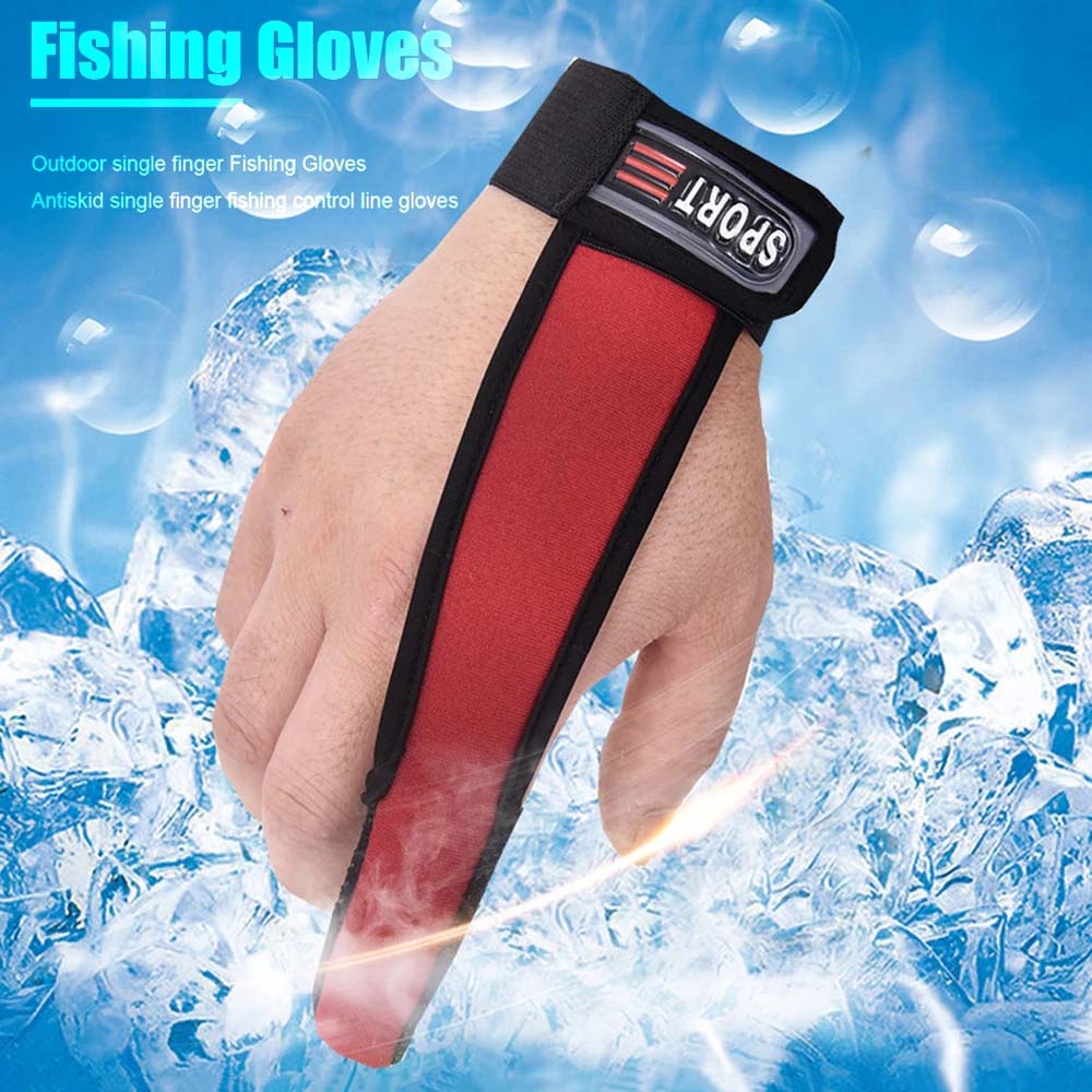 Fishing Tool One Finger Casting Glove Single Finger Protector Fishing Gloves Fishing Accessories