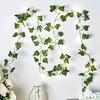Artificial Rattan Leaf Vine for Ceiling or Wall Decor