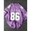 Minimalist sports number and text streetwear T-shirt