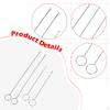 4x Sewing Loop Turner Hook Threader Smooth Threading Metal for Tube Straps Belts Strips Tongue