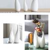 Modern Minimalist White Ceramic Vase - Decorative for Dried Flowers & Table Decor