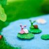Miniaturas de Arte Figuras Modelo de Animal de Dibujos Animados Artesanía Escultura de Caracol Jardín