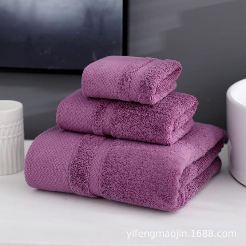 Premium 100% Cotton Bath Towel Set 3-Piece Thick Absorbent Hotel Spa Home Use Soft Plush