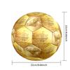 Ronaldo's Golden Name Marble Size 5 Football Machine Sewn Indoor/Outdoor Training and Matches Unique Gift for Soccer Lovers Birthday/Christmas Wedding