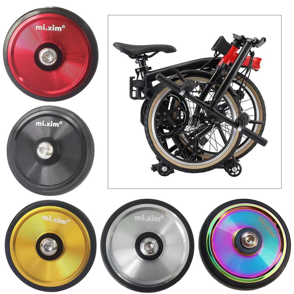 High Strength Mudguard/Fenders Wheel for Brompton Folding S Aluminum Alloy Folding Bike Wheels with Steel Ball Bearing Hub