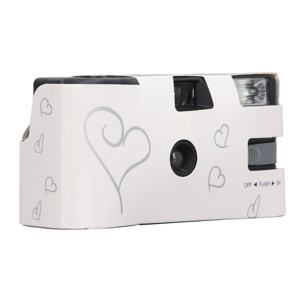 Film Camera 900mAh Full Manual Setting Single Use Flash Shutter with 16pcs 35MM Color Films Retro