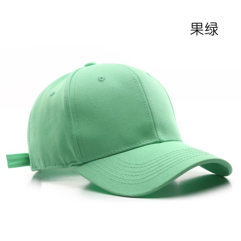 

Hat day thickened high-end cotton light board baseball cap personalized solid color curved brim hard top sunshade cap Adjustable