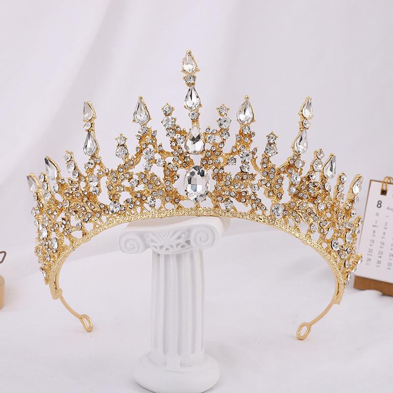 Brautkrone Barlow Strass Kopfschmuck Prinzessin Krone Braut Hochzeit Haarschmuck Hochzeitskleid Zubehör