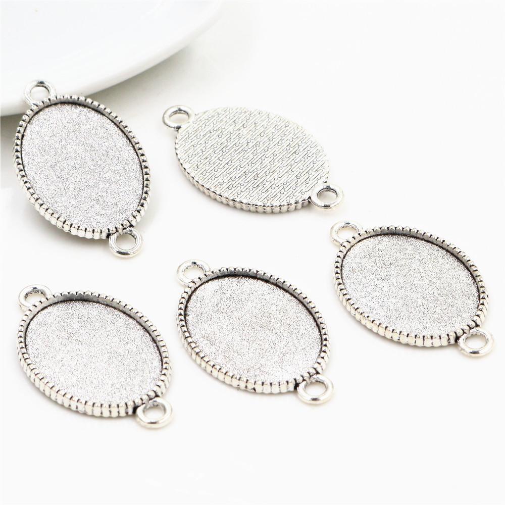 10 pièces 18x25mm Taille intérieure 3 couleurs Style classique Cabochon Camée Base Monture Charms Pendentif Bijouterie