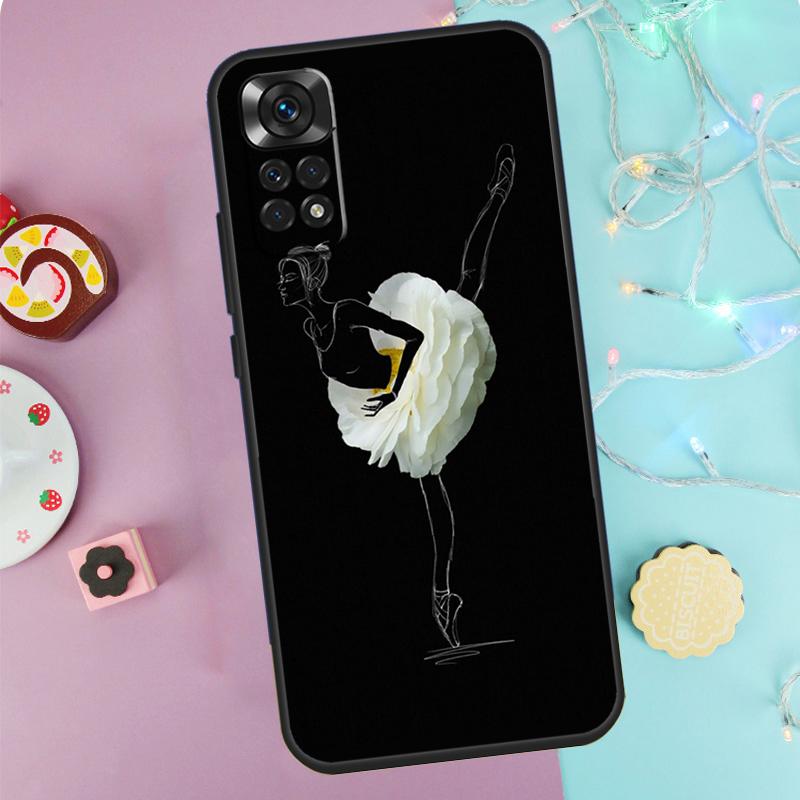 Ballerina Ballet Dance Girl Case For Xiaomi Redmi Note 14 Pro 9 10 11 12 13 9S 10S 11S 12S Redmi 14C 10C 12C 13C Cover