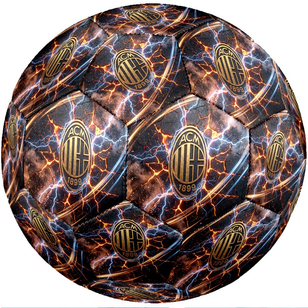 AC Milan Theme Soccer Ball Size 5 Soccer Ball Soft Touch Professional Training Football for Outdoor Sports