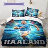 Haaland Speler Beddengoed Dekbed Set Dekbedovertrek Kussensloop Huisdecoratie Verjaardagscadeau (1 dekbedovertrek + 2 kussenslopen, zonder binnenkussen)