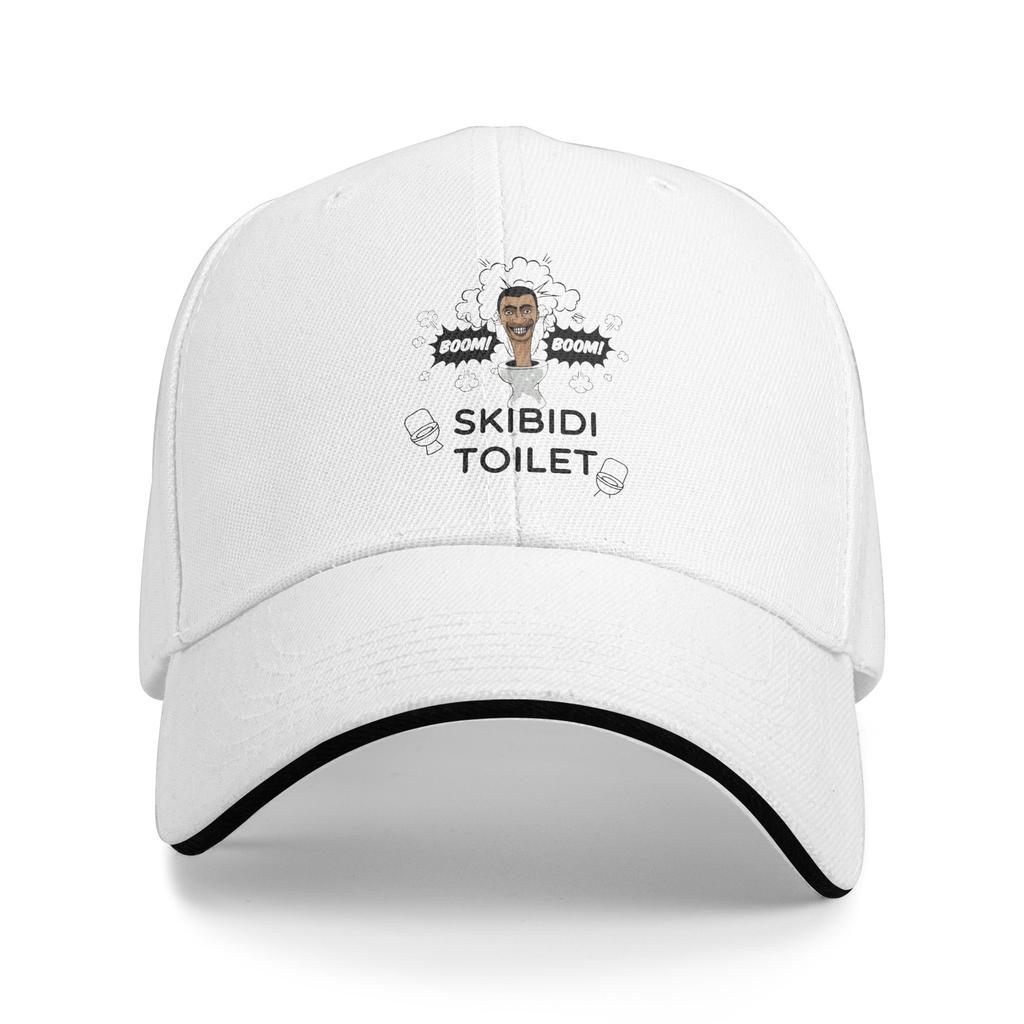 Skibidi Toilet Baseball Caps Casual  Sandwich Cap Unisex Polyester Sun Hat Running Golf