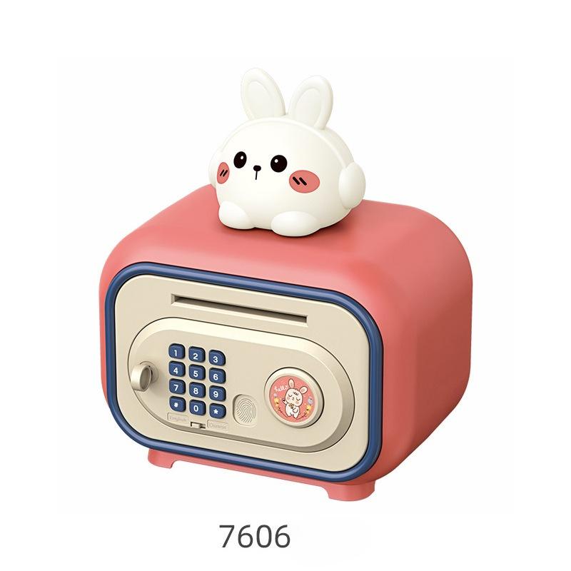 Children Auto-rolling Money Password Cute Coin Piggy Bank Multifunctional Atm Money Saving Box Toy Kids