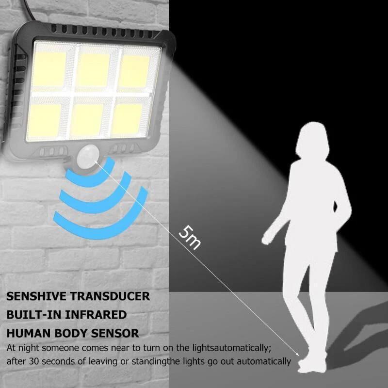 1Pcs Solar Sensor Split Wall Lamp 3 Mode Waterproof Motion Garden Street Lights Solar Lamp Garden Light
