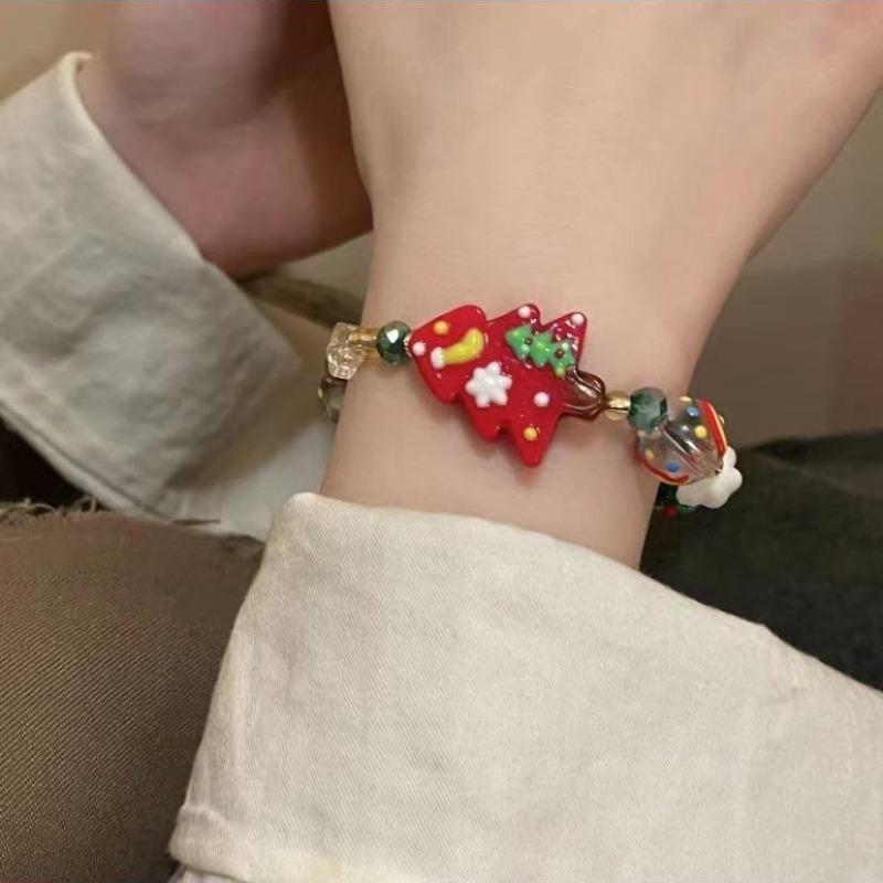 Christmas Themed Bracelet Gift for Best Friend Perfect for Peaceful Night Jewelry