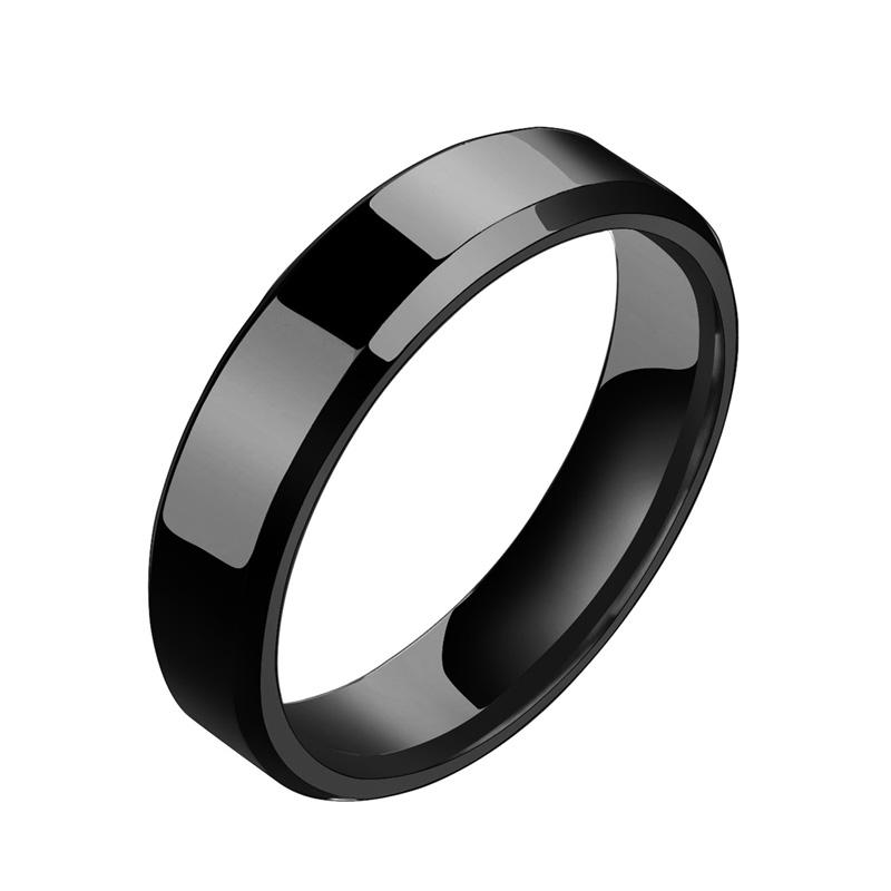 New Fashion Engraved Dating Rings for Men Stainless Steel Jewelry Personalized 6mm Rings Wedding Couple Anniversary Gifts